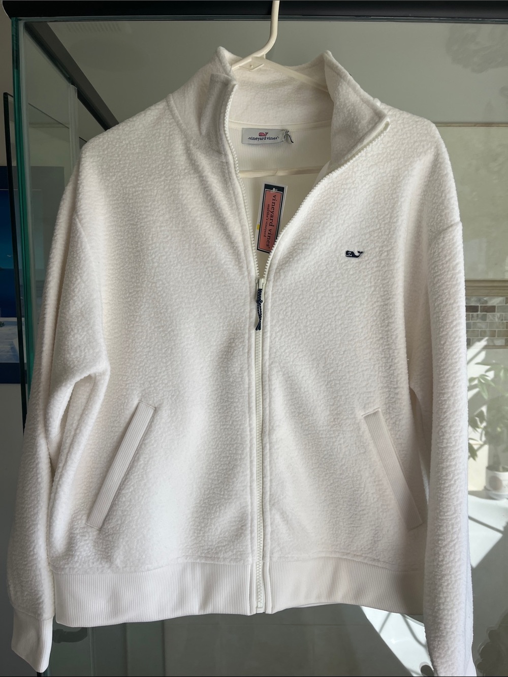 Vineyard Vines Women's Marshmallow Sherpa Zip Jacket